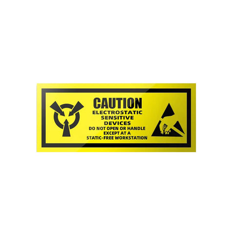 Anti-Static Warning Sticker Labels for Electronics - Size 1, 5 x 1.5 cm, Pack of 400