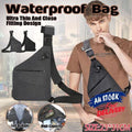 Anti-Theft Chest Shoulder Bag for Travel - Grey, Left Shoulder - view 2