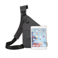 Anti-Theft Chest Shoulder Bag for Travel - Grey, Left Shoulder - view 4