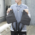 Anti-Theft Chest Shoulder Bag for Travel - Grey, Right Shoulder - view 5