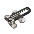 Anti-Theft Door Security Latch Lock, Zinc Alloy - Silver