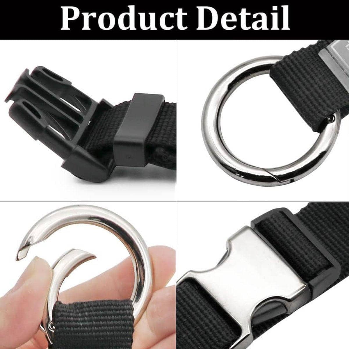 Anti-Theft Luggage Strap Set with Metal Buckle, Pack of 5 - view 5
