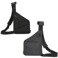 Anti-Theft Shoulder Bag Chest Pack for Men and Women - Black, Right Shoulder Strap - view 3