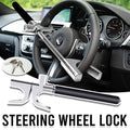 Anti-Theft Steering Wheel Lock, Telescopic Bar with Emergency Hammer