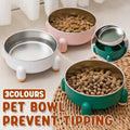 Anti-Tip Stainless Steel Dog and Cat Bowl - White - view 2