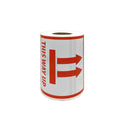 Anti-Tipping Warning Labels, 12 x 12cm, Roll of 300 - view 2