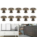 Antique Brass Drawer Knobs for Cabinets and Cupboards - Pack of 10 - view 5