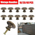 Antique Brass Drawer Knobs for Cabinets and Cupboards - Pack of 20 - view 2