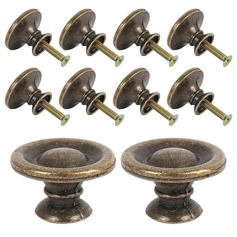 Antique Brass Drawer Knobs for Cabinets and Cupboards - Pack of 20 - view 3