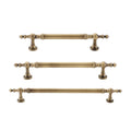 Antique Bronze Cabinet Door Handle - 160 mm Hole Spacing, 215 mm Long - view 3