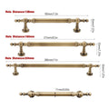 Antique Bronze Cabinet Door Handle - 224 mm Hole Spacing, 280 mm Long - view 5