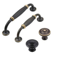 Antique Style Cabinet Handle - Dark Brown, 96 mm Hole Spacing - view 3