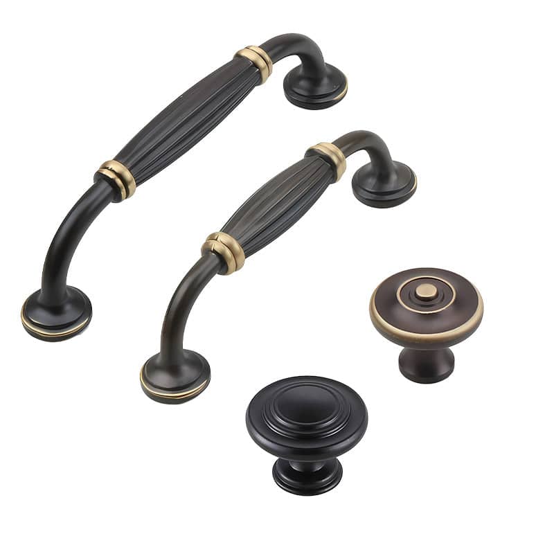 Antique Style Cabinet Knob - Black, 32 mm - view 3