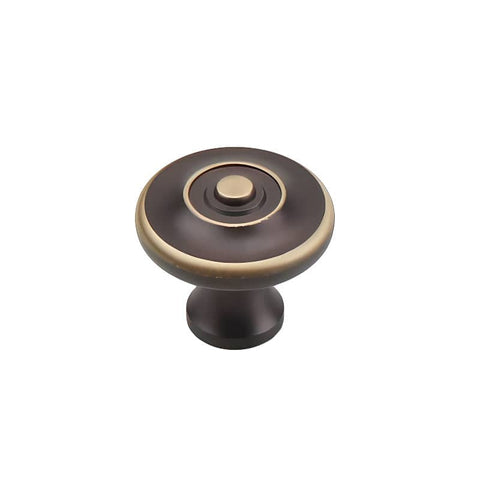 Antique Style Cabinet Knob - Dark Brown, 32 mm