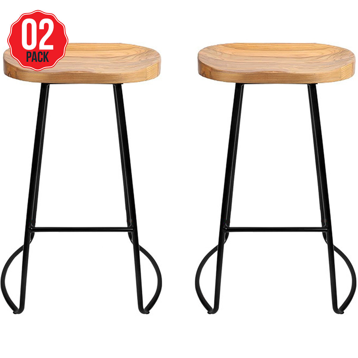 Artiss Vintage Tractor Barstool Retro 2 Pack - SuperSaverAU - view 1