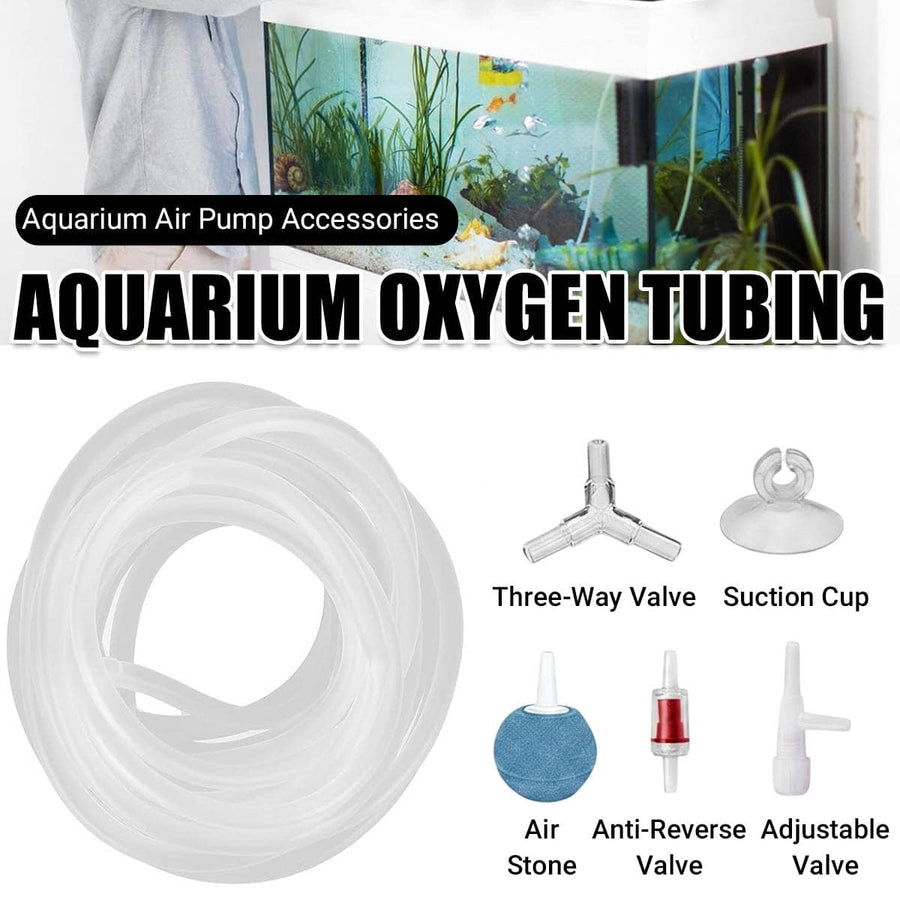 Aquarium Air Pump Tubing 6 Metre Flexible Hose with Accessory Kit