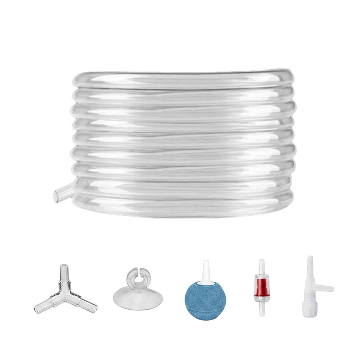 Aquarium Air Pump Tubing 6 Metre Flexible Hose with Accessory Kit - view 2