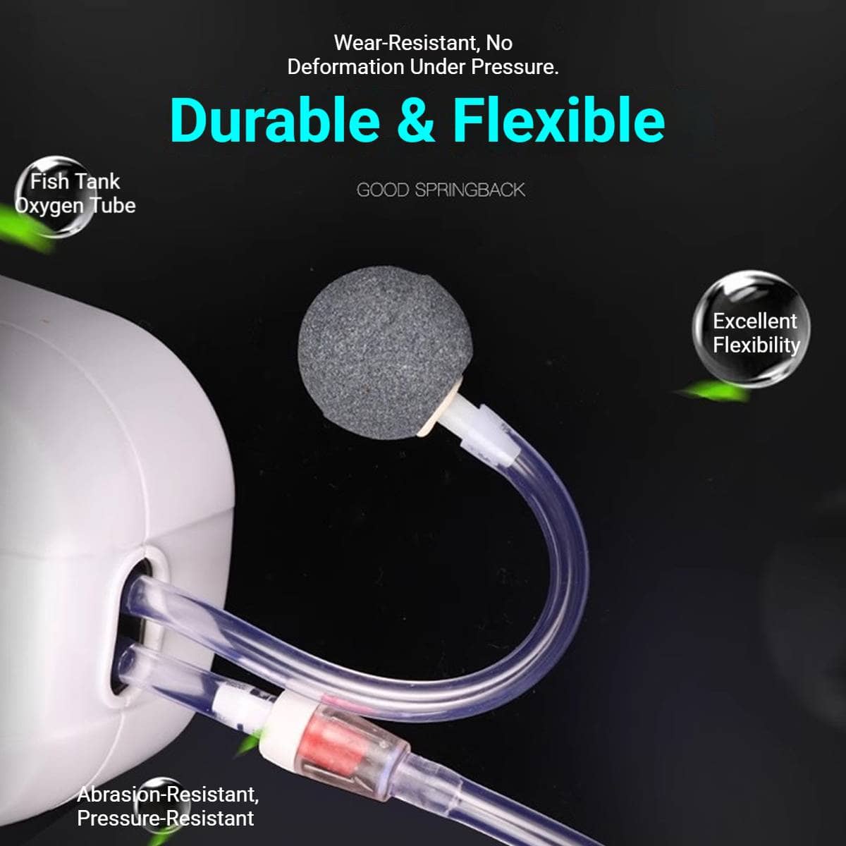 Aquarium Air Pump Tubing 6 Metre Flexible Hose with Accessory Kit - view 4
