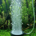 Aquarium Air Stone Disc Bubble Diffuser - 10 cm, Grey and Black - view 4
