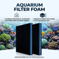 Aquarium Biochemical Filter Sponge Pad 50 x 40 x 2 cm 2 Pack Cut to Fit - view 5