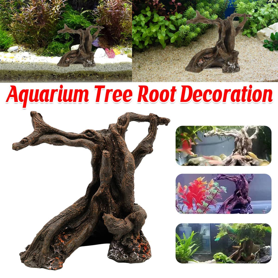 Aquarium Decor Artificial Resin Driftwood, 11 cm