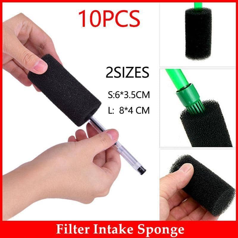 Aquarium Filter Intake Sponges - Large (8 x 4 cm), Pack of 10 - view 2