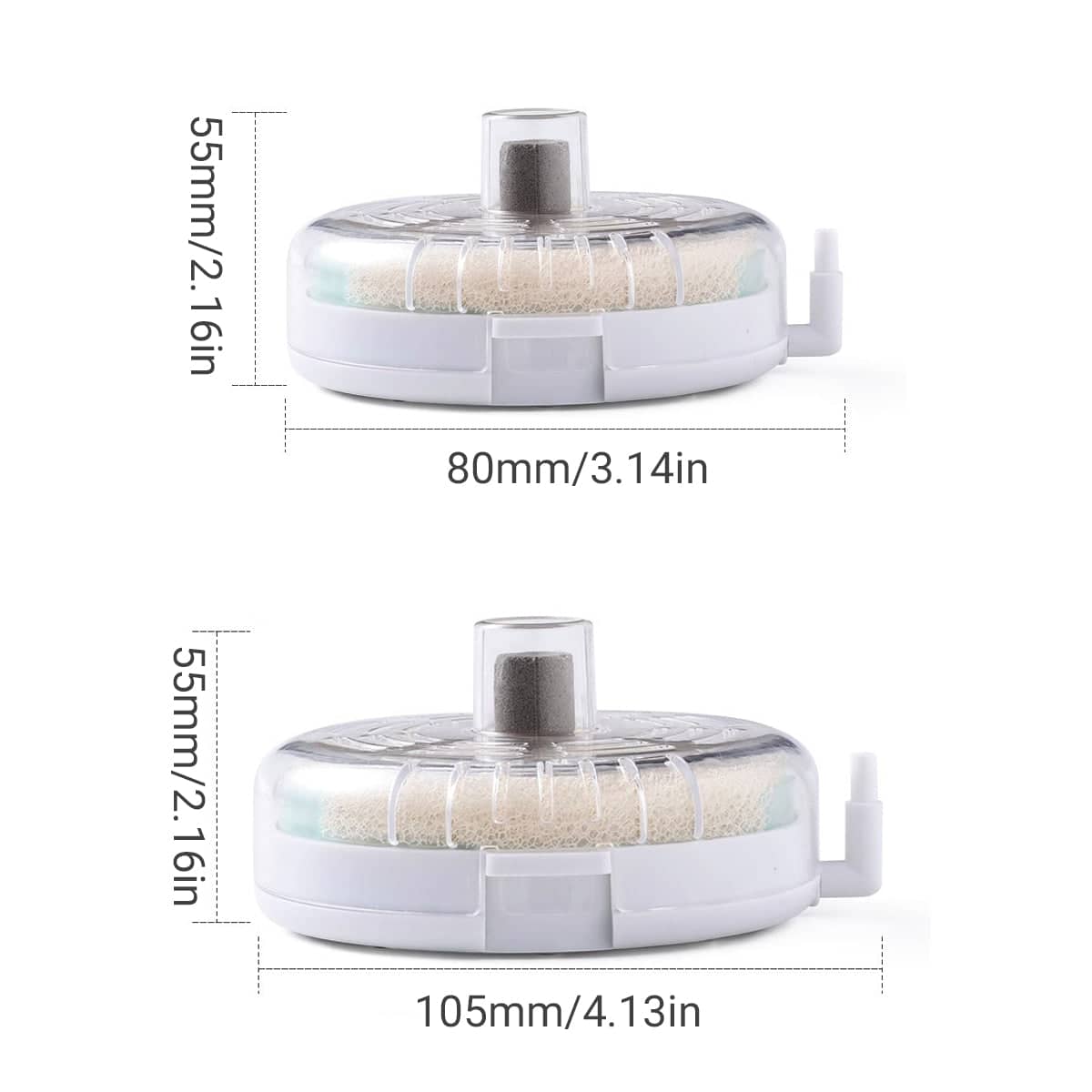 Aquarium Filter Replacement Cotton - 8cm, Pack of 5 - view 4
