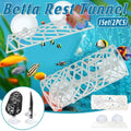 Aquarium Fish Hiding Tunnel with Suction Cups - Black - view 2