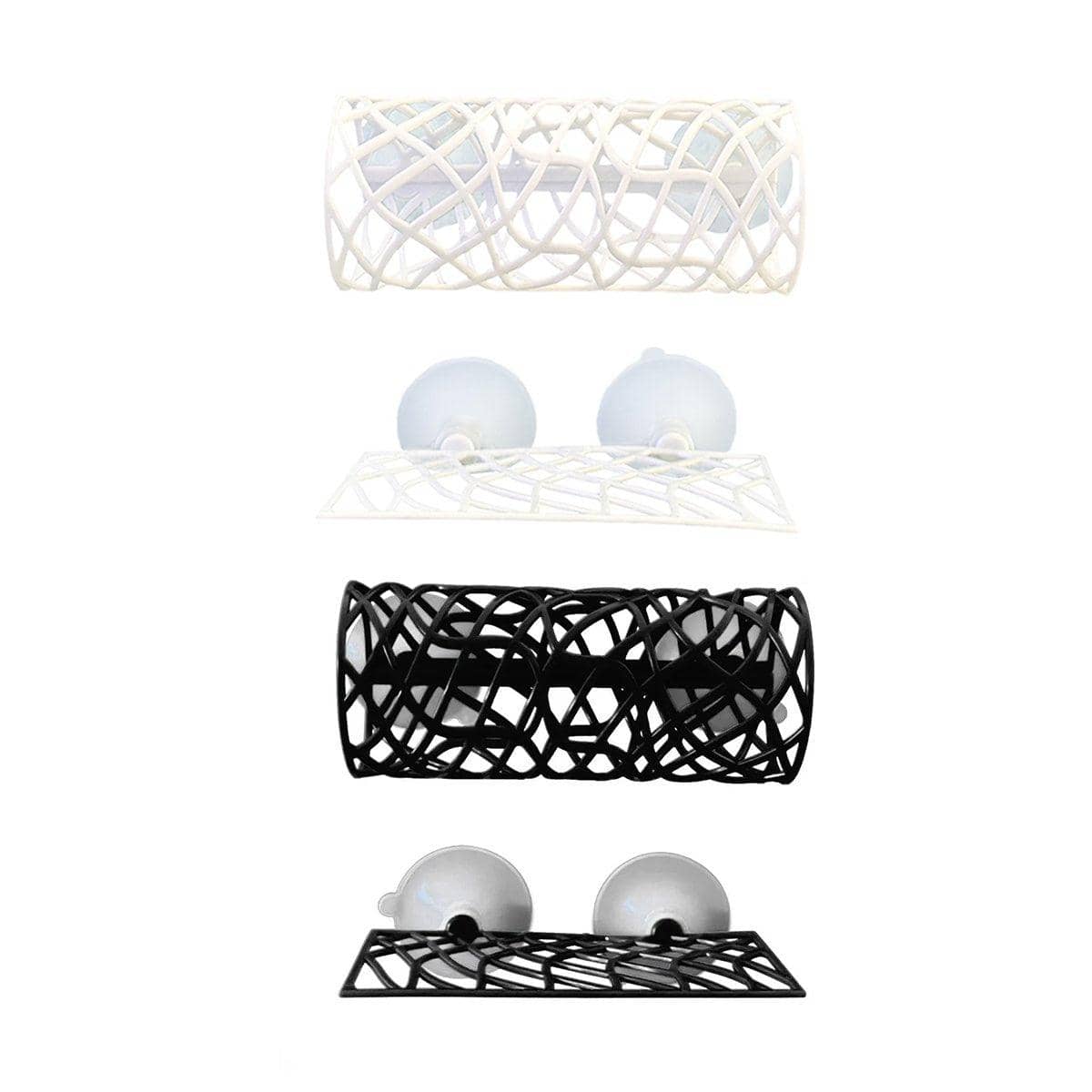 Aquarium Fish Hiding Tunnel with Suction Cups - Black - view 3
