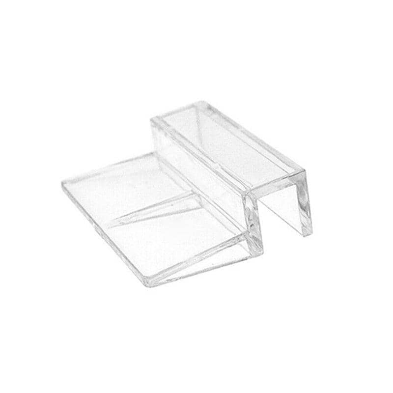 Aquarium Glass Cover Support Clip Holder, Acrylic Bracket Pack of 4 - 6mm