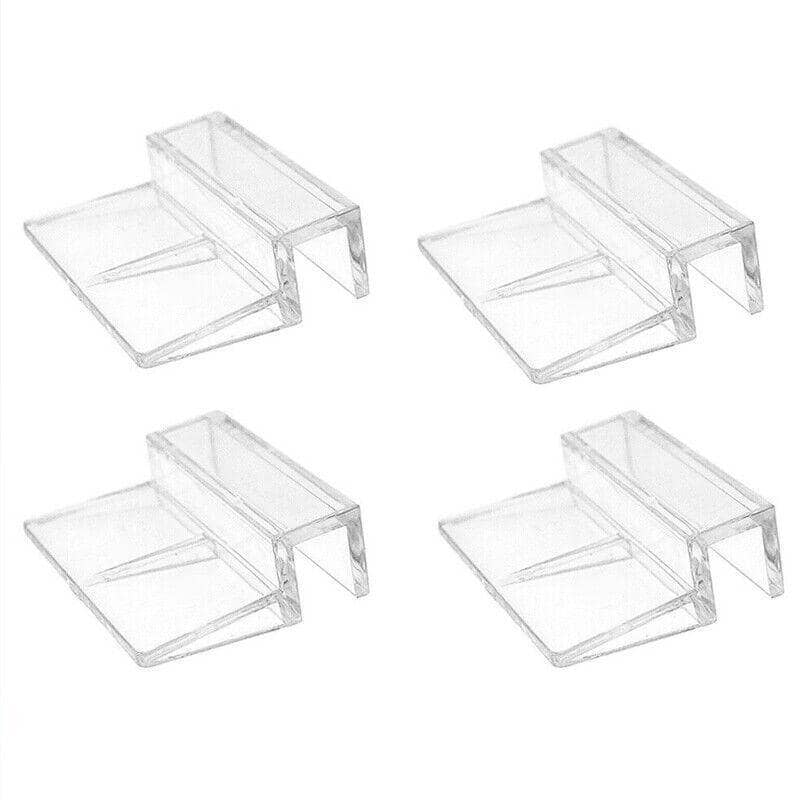 Aquarium Glass Cover Support Clip Holder, Acrylic Bracket Pack of 4 - 6mm - view 3