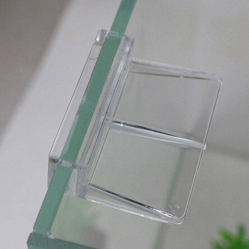 Aquarium Glass Cover Support Clip Holder, Acrylic Bracket Pack of 4 - 6mm - view 4