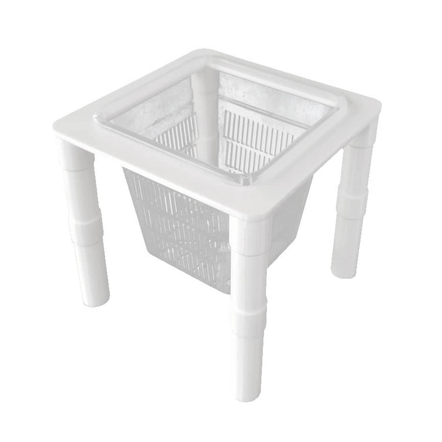 Aquarium Hydroponic Plant Basket with Adjustable Legs - Small (12 x 12 x 14.2 cm)