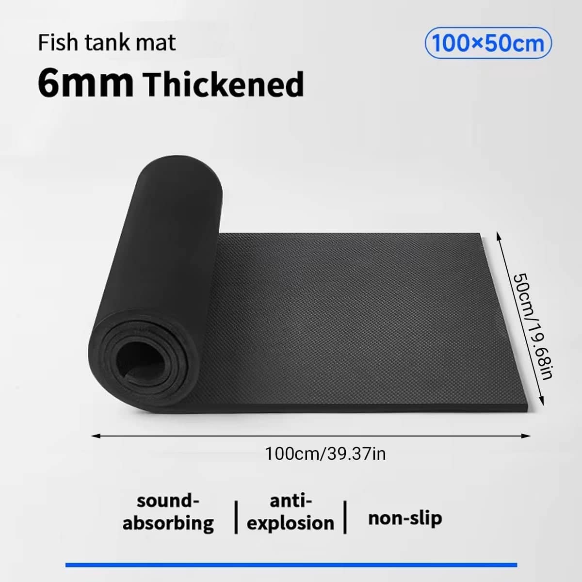 Aquarium Leveling Mat Non Slip Waterproof EVA Foam for Fish Tank Stand - 100 x 50 cm - view 3