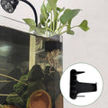 Aquarium Plant Holder Shelf for Fish Tank Edge, Black, 8.7 x 8.8 x 5.9 cm - view 5