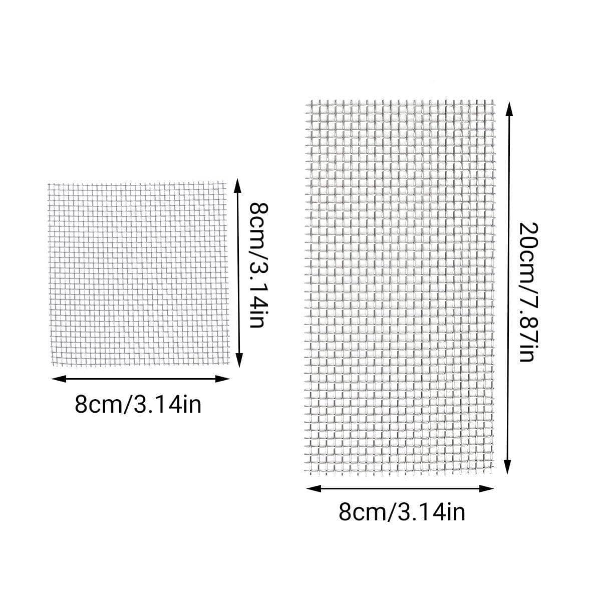 Aquarium Plant Mesh Pads in Stainless Steel - 8 x 8 cm, Pack of 10 - view 4