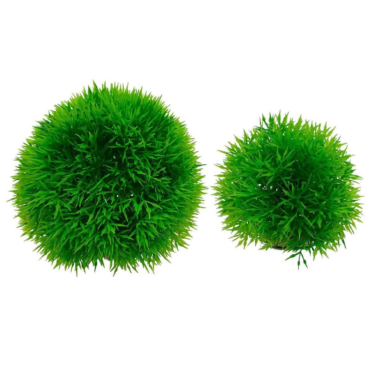 Aquarium Plastic Grass Ball Decoration - Large (11.5 cm), Pack of 2 - view 3