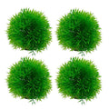 Aquarium Plastic Grass Ball Decoration - Small (9 cm), Pack of 4