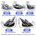 Aquarium Resin Dragon Stone Rock Ornament for Fish Tanks - Dragon Valley Style 3, Pack of 6 - view 4