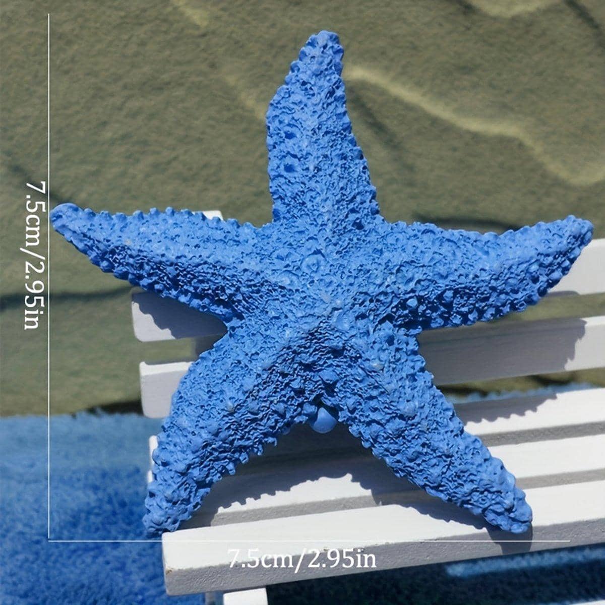 Aquarium Resin Starfish Decoration for Fish Tanks, Pack of 4 - view 3