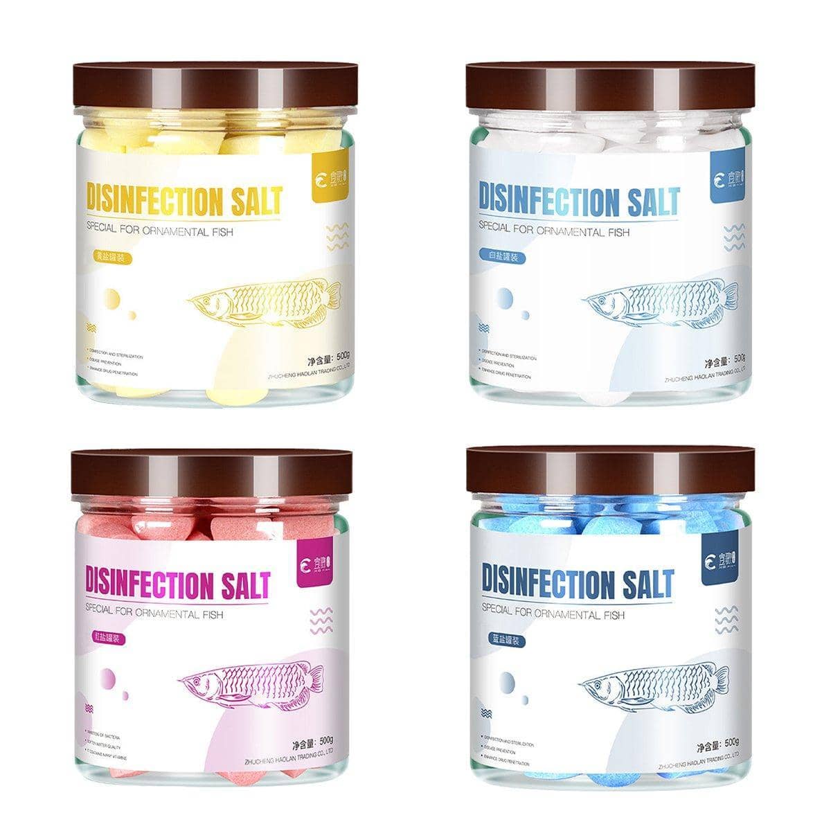 Aquarium Salt for Fish Tanks, Water Treatment, 500 g Can - White - view 3