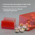 Aquarium Sump Filter Media Box - Red, 10.4 x 19.8 x 2.5 cm - view 4