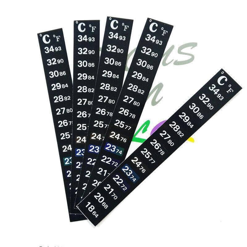 Aquarium Thermometer Sticker Fish Tank Temperature Strip - Pack of 10 - view 4