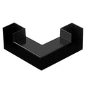 Aquarium Underground Tunnel Decoration for Fish Tanks, Corner Fit Black - view 2