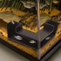Aquarium Underground Tunnel Decoration for Fish Tanks, Corner Fit Black - view 4