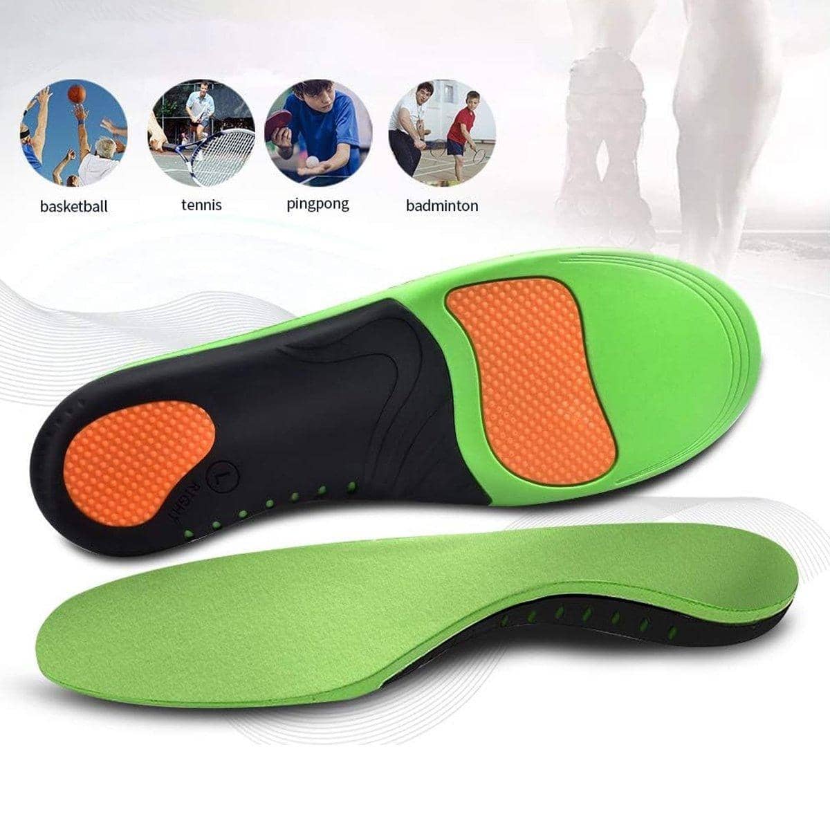 Arch Support Orthotic Insoles - Green, Medium (Length 28.5 cm) - view 4