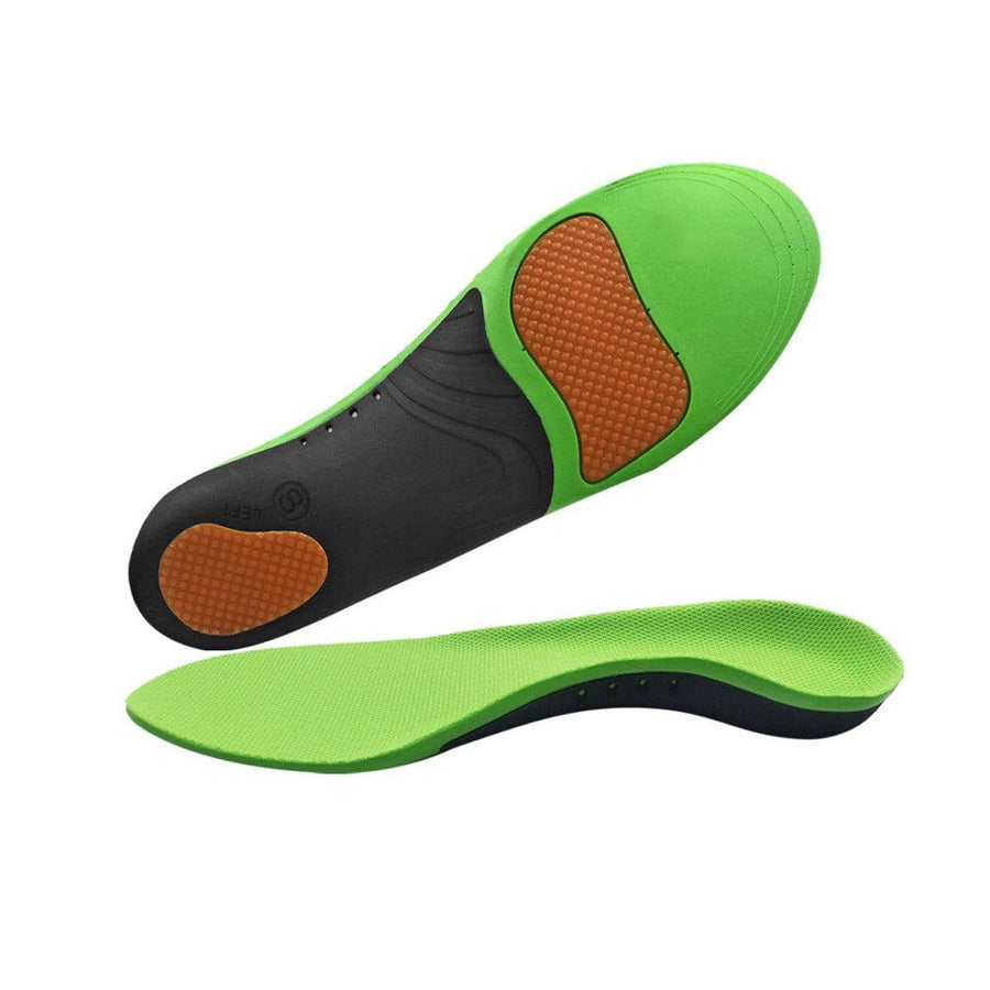 Arch Support Orthotic Insoles - Green, Small (Length 26.5 cm)