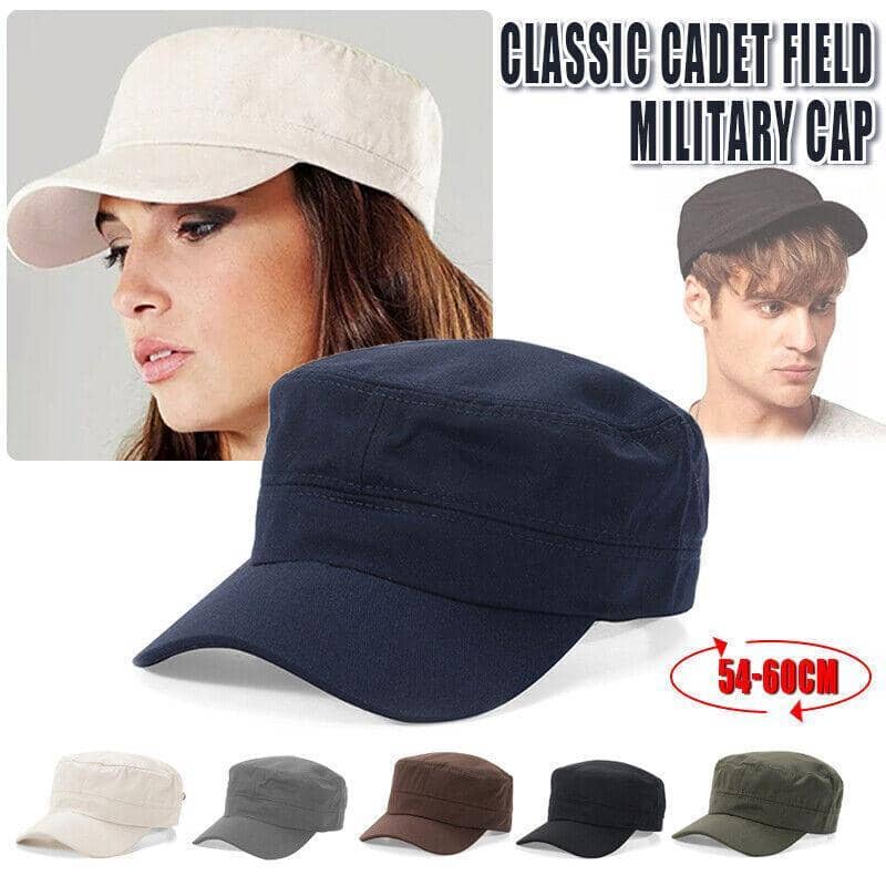Army Plain Hat Classic Cadet Field Military Cap - Beige - view 2