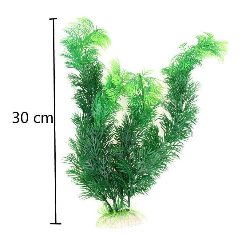 Artificial Aquarium Plant 30 cm Plastic Water Grass - Green - view 3