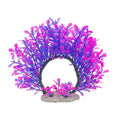 Artificial Aquarium Plant Purple Pink Arch - 19 x 17cm - view 2